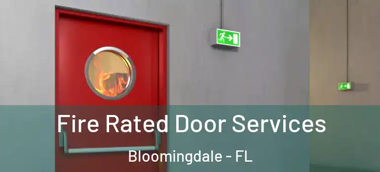  Fire Rated Door Services Bloomingdale - FL